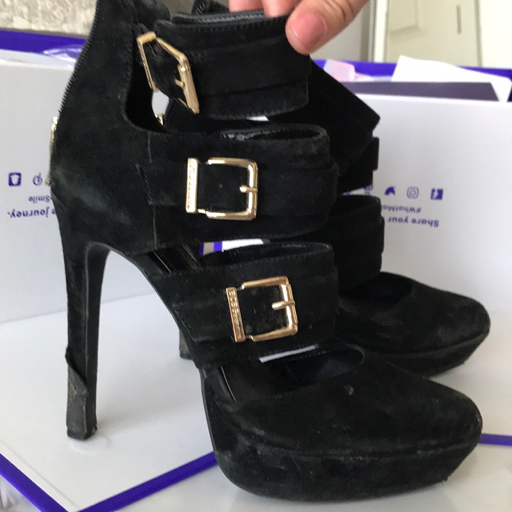 Bcbgeneration Black Suede Boot Heels - image 3